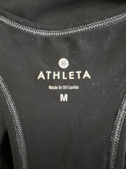 Athleta Women's Black Racer Back Sleeveless Athletic Tank Top - M image 3