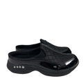 Easy Spirit Women's Black Traveltime Quilted Patent Slip On Clogs - 10