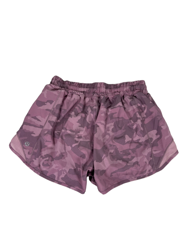 Lululemon Women's Purple/Pink Camoflauge Hotty Hot Lined Athletic Shorts - 6 image 2