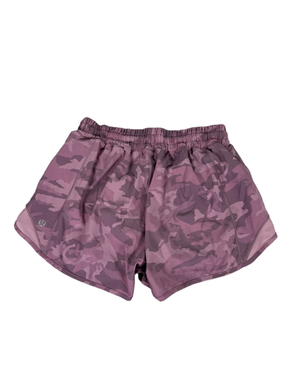 Lululemon Women's Purple/Pink Camoflauge Hotty Hot Lined Athletic Shorts - 6 image 2