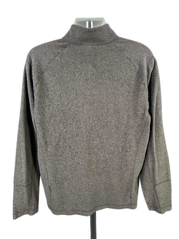 The North Face Men's Gray Polartec Fleece 1/4 Zip Pullover Jacket - L image 2