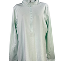 Under Armour Women's Blue/Mint Fleece Lined Fitted ColdGear Athletic Shirt - XL