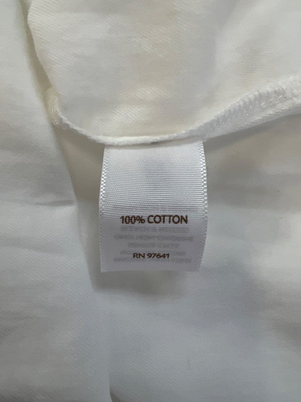 J. Jill Women’s White 100% Cotton Boho Style 1/2 Button Blouse - Petite L image 4