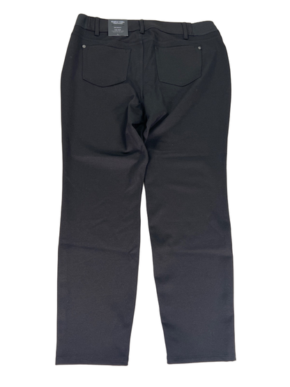 Simply Vera Women's Black Skinny Mid Rise Stretch Jegging Pants - L Petite image 2