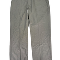 Savane Men's Gray Chinchilla Straight Leg Performance Dress Pants - 40x30