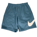 Nike Men's Blue Club Graphic Logo Fleece Streetwear Shorts - M