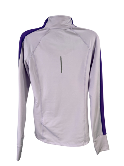 Nike Women's Purple 1/4 Zip Long Sleeve Running Shirt - S image 2