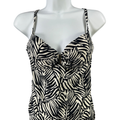 Victoria's Secret Women's Black/White Tankini Swimsuit Top - 34B