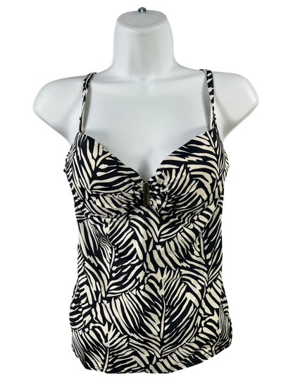 Victoria's Secret Women's Black/White Tankini Swimsuit Top - 34B