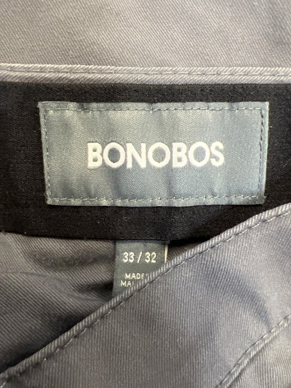 Bonobos Men's Gray Slim Fit Five-Pocket Tech Pants - 33x32 image 3