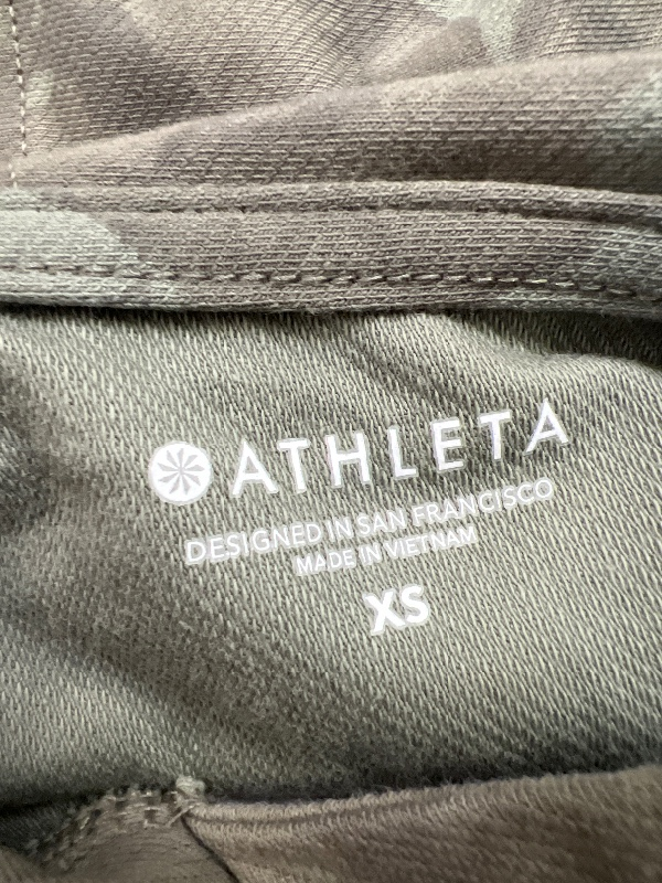 Athleta Women's Green Farallon Long Sleeve Cropped Hooded Sweatshirt - XS image 3