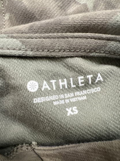 Athleta Women's Green Farallon Long Sleeve Cropped Hooded Sweatshirt - XS image 3