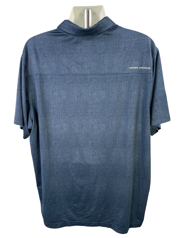 Under Armour Men's Blue Short Sleeve HeatGear Athletic Polo - 2XL image 2