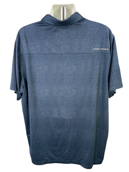 Under Armour Men's Blue Short Sleeve HeatGear Athletic Polo - 2XL image 2