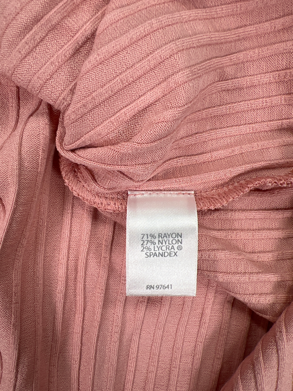 J.Jill Wearever Collection Women’s Pink Ribbed Side Split Tank Top Dress - XS image 4