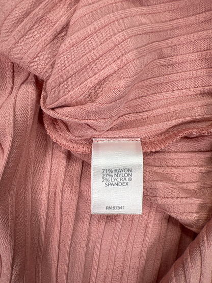 J.Jill Wearever Collection Women’s Pink Ribbed Side Split Tank Top Dress - XS image 4