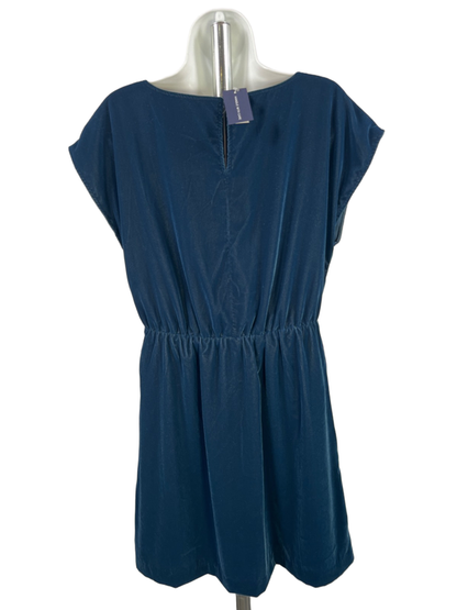 Gap Women's Navy Blue Velvet Short Cap Sleeve Mini Dress - S image 2