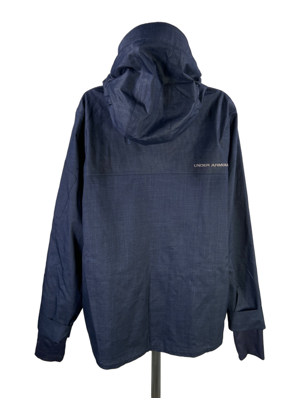 Under Armour Women's Blue Coldgear Storm Team Infrared Zip Up Hoodie Jacket - L image 2