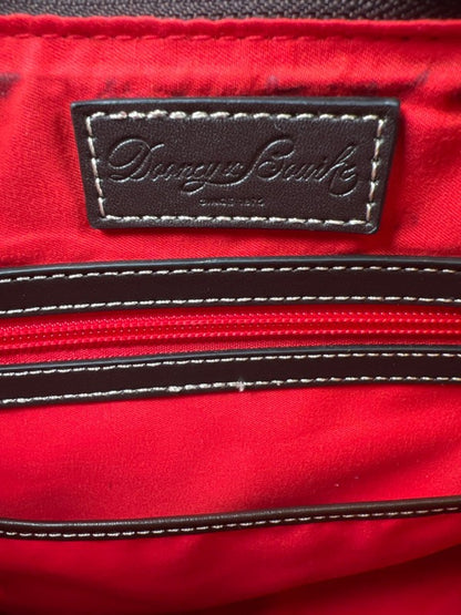 Dooney and Bourke Women's Brown Ostrich Embossed Hobo Shoulder Bag Purse image 7