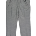Worthington Women's Black/White Geometric Slim Fit Cropped Dress Pants - 16