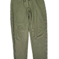 J Jill Women's Green Embroidered Stretch Drawstring Waist Casual Pants - M