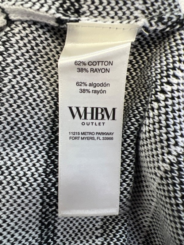 White House Black Market Women's White/Black Ruffle Sleeve Sweater - L image 4
