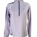 Nike Women's Purple 1/4 Zip Long Sleeve Running Shirt - S