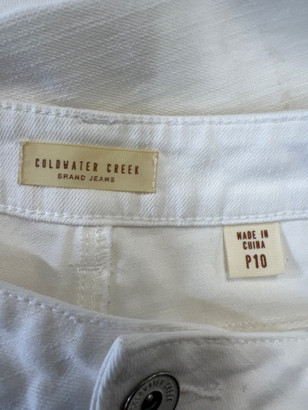 Coldwater Creek Women's White Denim Jeans - 10 Petite image 3