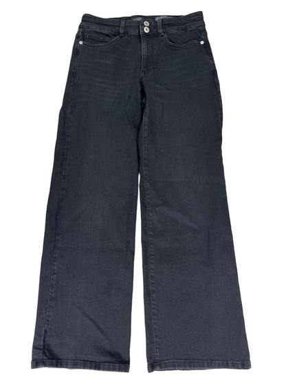 J Jill Women's Black Full Leg High Rise Denim Jeans - 4 Petite