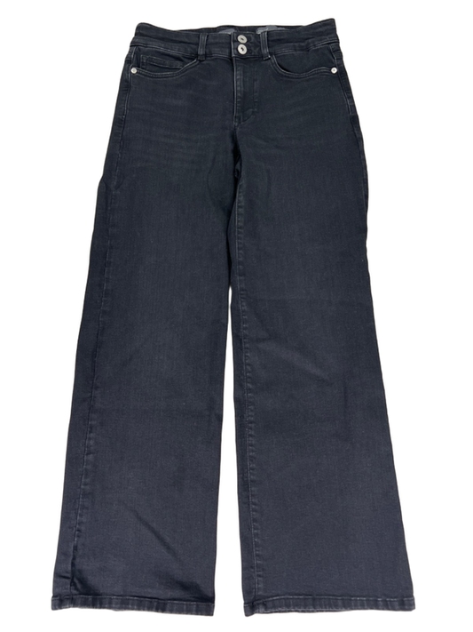 J Jill Women's Black Full Leg High Rise Denim Jeans - 4 Petite