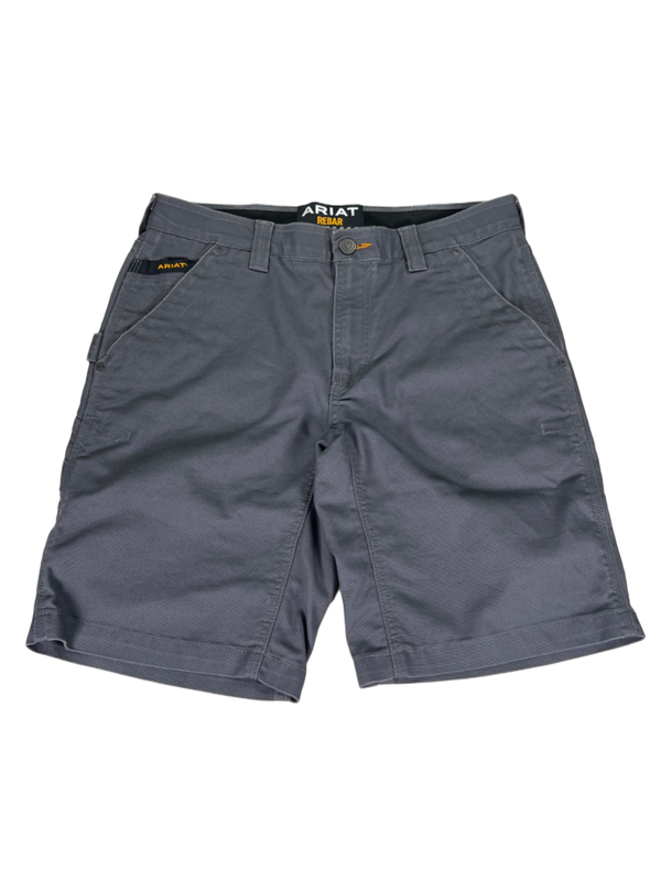 Ariat Men's Gray Rebar M4 Low Rise Boot Work Shorts - 32
