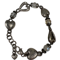 Brighton Women's Silver Tone Plated Heartland Beaded Bracelet