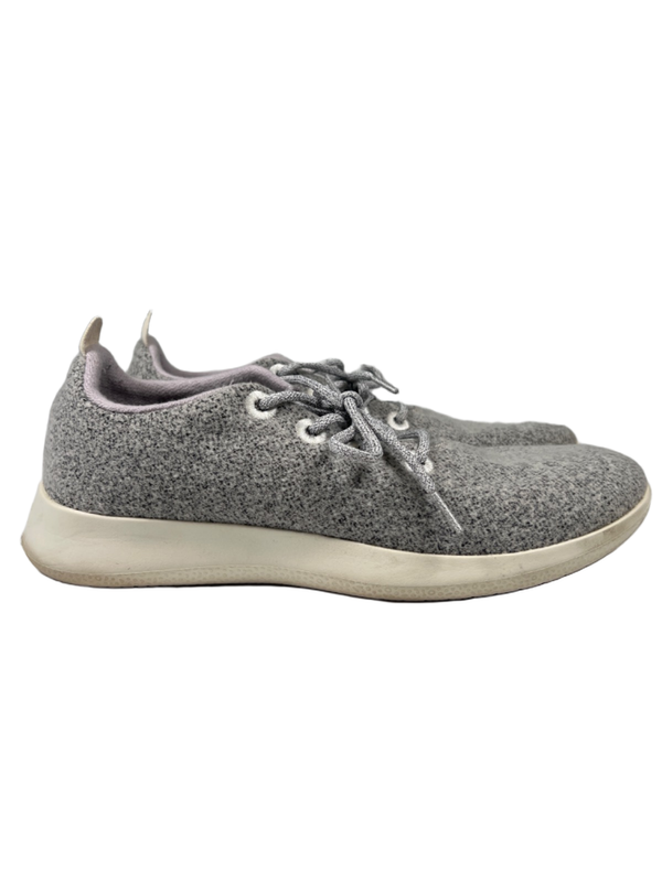 Allbirds Women's Gray ZQ Merino Wool Lace Up Runner Sneakers - 11