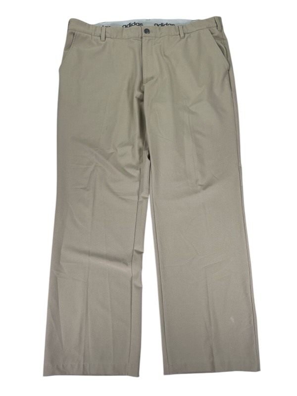 adidas Men's Beige Athletic Golf Pants - 40x32