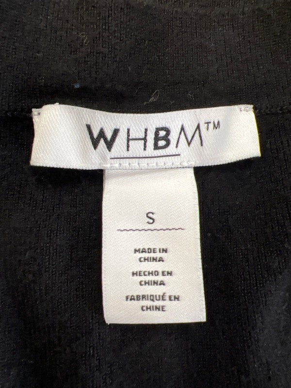 White House Black Market Women's Black Square Neck Long Sleeve Sweater - S image 3