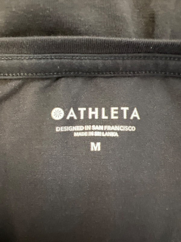 Athleta Women's Black Essence Twist Long Sleeve Athletic Shirt - M image 3