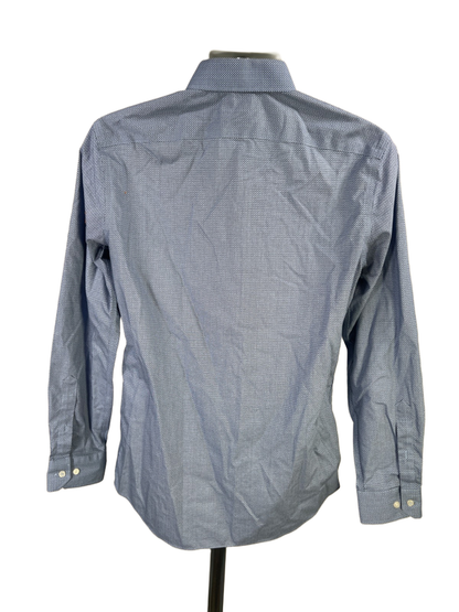 Banana Republic Men's Blue Grant Slim Fit Long Sleeve Button Up Shirt - M image 2