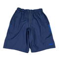 Nike Men's Blue Logo Vented Lined Athletic Swim Shorts - M