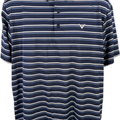 Callaway Men’s Blue Striped Opti-Dri Short Sleeve Golf Polo - L