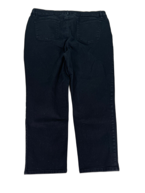 Chico's Women's Black Perfect Stretch Girlfriend Slim Leg Ankle Jeans - 3/US 16 image 2