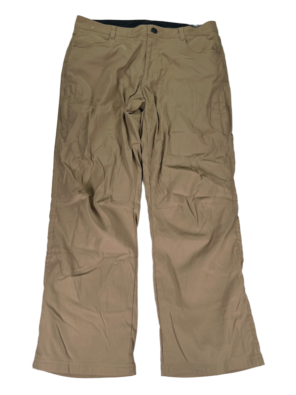 Orvis Men's Tan Fleece Lined Stretch Fabric Outdoor Pants - 36x29
