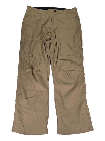 Orvis Men's Tan Fleece Lined Stretch Fabric Outdoor Pants - 36x29