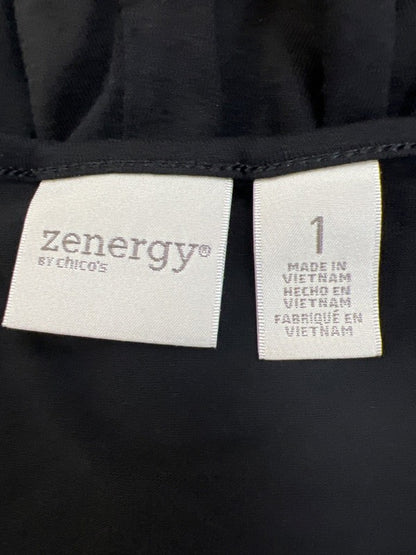 Chico's Zenergy Women's Black 3/4 Sleeve Shirt - 1/US M image 3