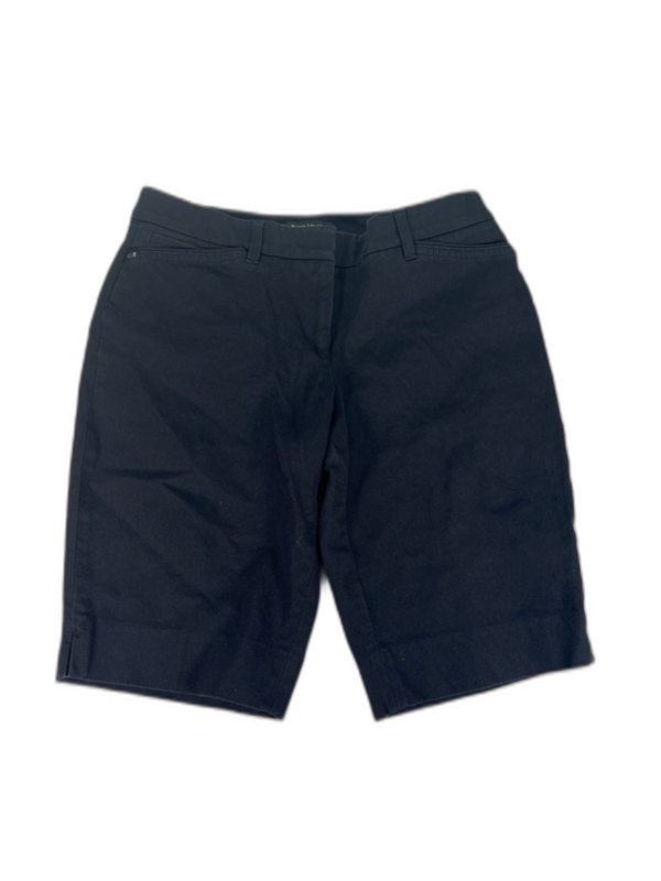 White House Black Market Women's Black Bermuda Shorts - 2