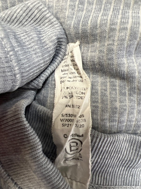 Athleta Women's Gray Ribbed High Neck Athletic Tank Top - M image 4