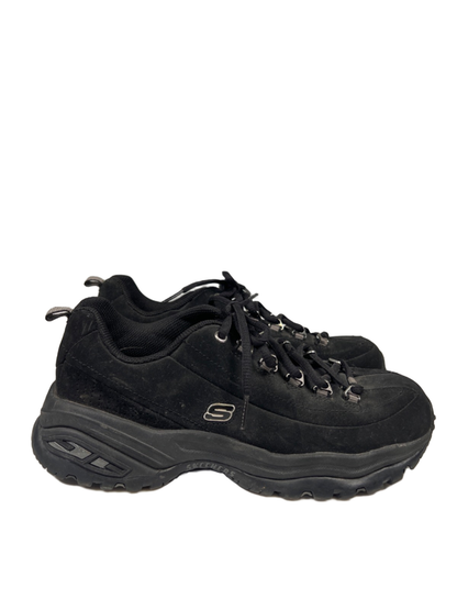 Skechers Women's Black Premium Sport Lace Up Athletic Sneakers - 8.5