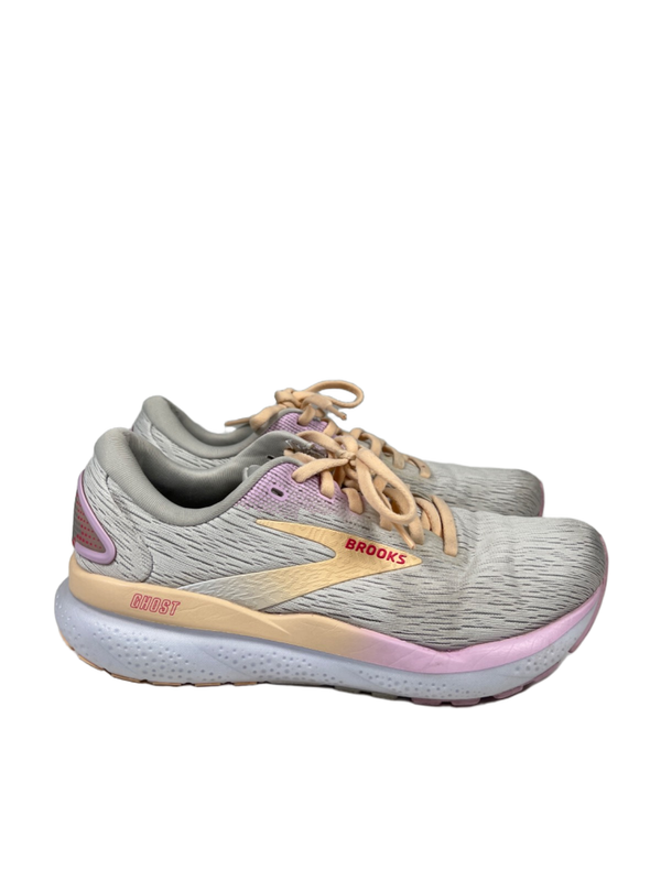 Brooks Women's Gray/Purple Ghost 16 Lace Up Running Athletic Shoes - 6.5