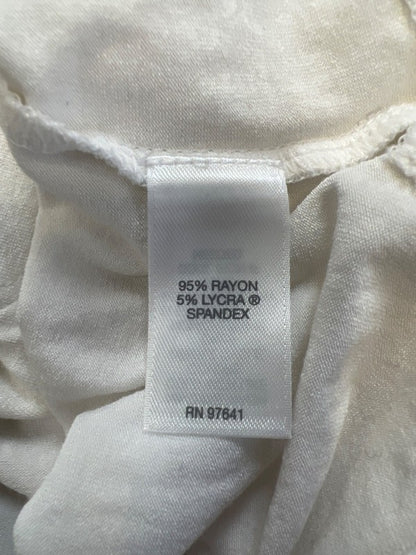 J.Jill Wearever Collection Women's White 1/2 Sleeve T-Shirt - L image 4