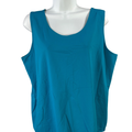 Chico's Women's Blue Basic Sleeveless Shirt - 3/US XL
