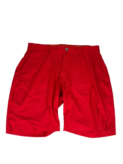 Redvanly Men's Red Stretch Waist Performance Golf Shorts - L